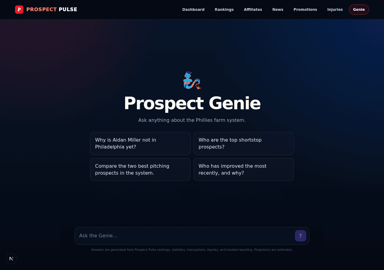 Prospect Genie AI chat assistant